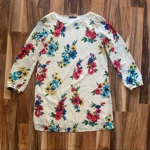 Floral Print Shift Dress